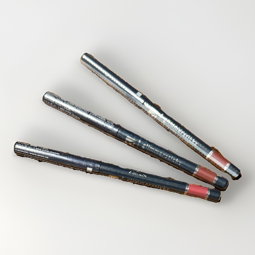 Avon Glimmersticks Lip‎ Liner SEALED Mystery Mauve-2 & Pink Bouquet DISCONTINUED
